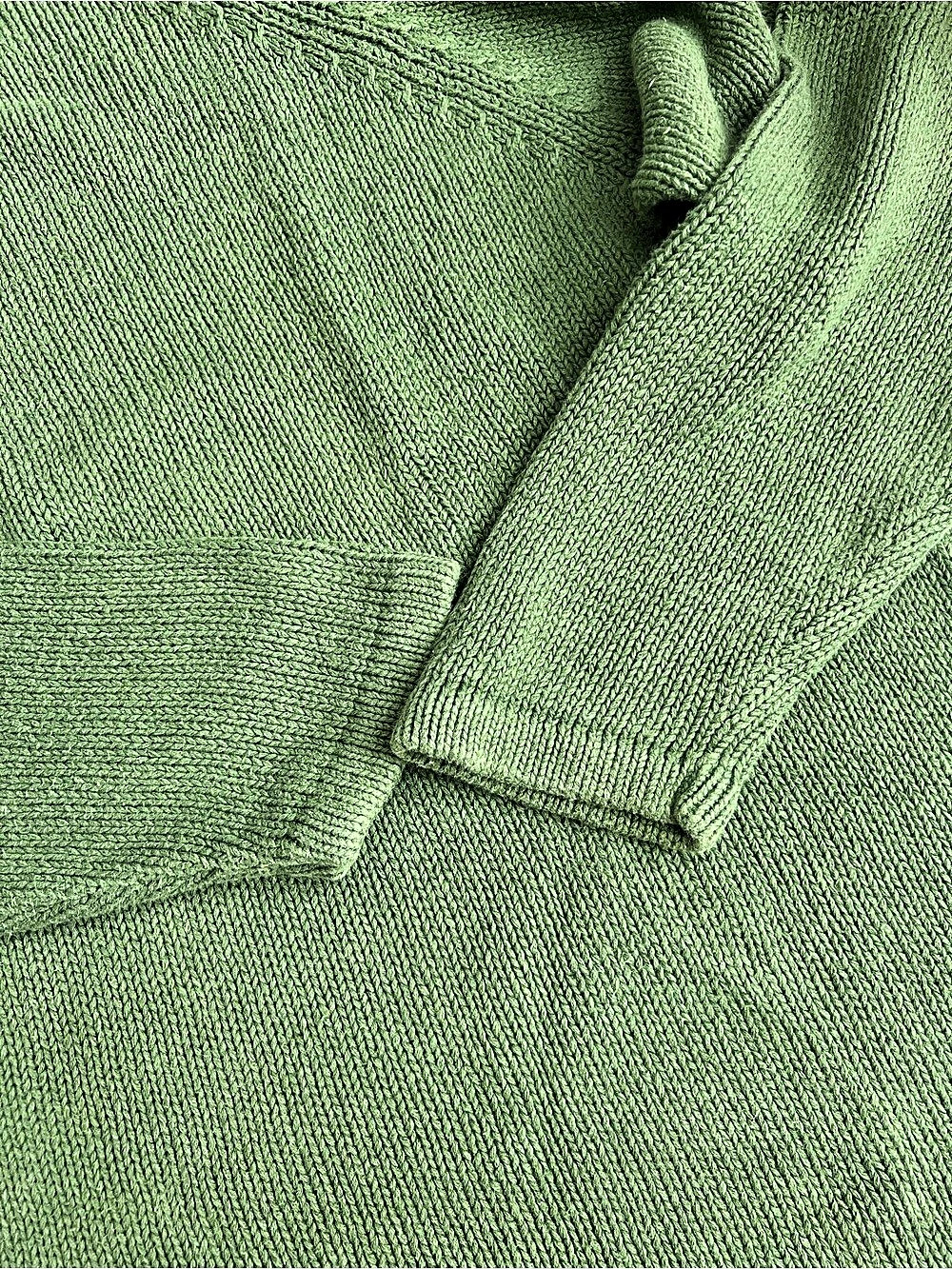 J.Crew Green Turtleneck Sweater Size XL linen cotton blend - Picture 6 of 8